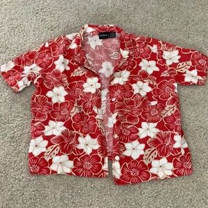 Floral button up